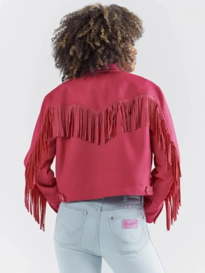 Wrangler® X Barbie™ Women's Fringe Wrancher Jacket