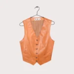 Caramel Leather Vest