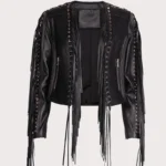 Fringe Moto Leather Jacket