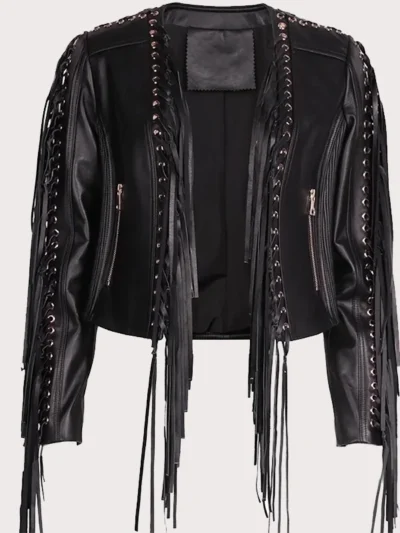 Fringe Moto Leather Jacket