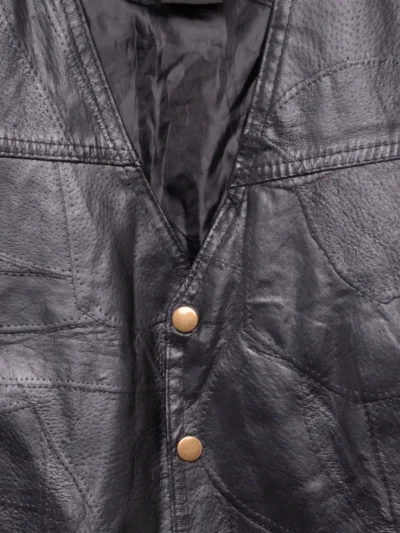 Patchwork Leather Vest