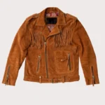 Premium Fringe Leather Jacket