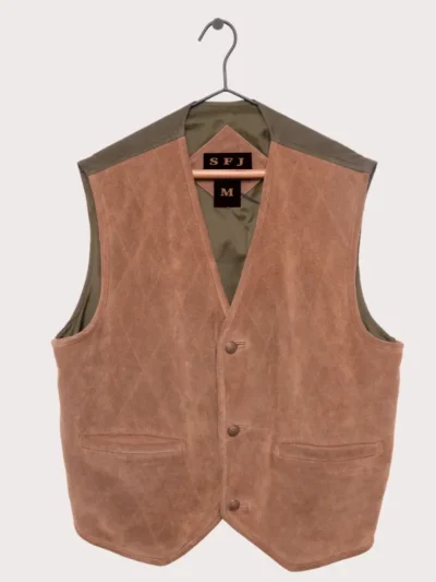 Quilted Suede Vest