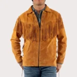 Scully Men's Fringe Leather Western Jacket