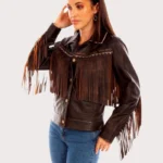 Scully Women's Embroidered Fringe Jacket