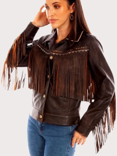 Scully Women's Embroidered Fringe Jacket