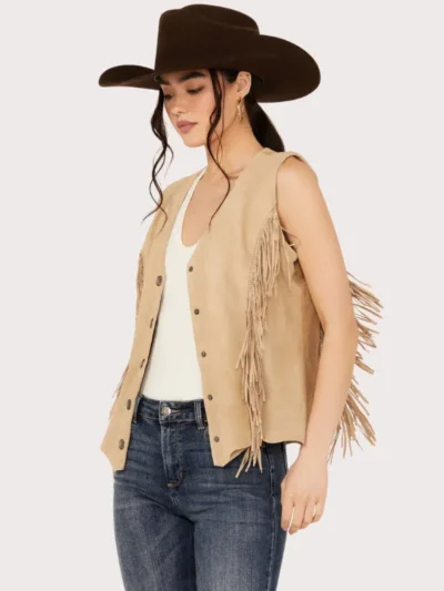 Scully Women's Fringe Suede Vest