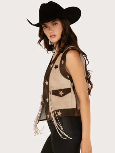 Scully Women's Star Leather Vest