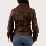 Scully Women's Studded Fringe Western Jacket