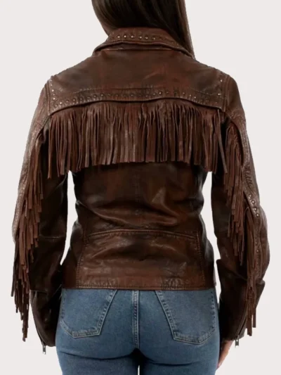Scully Women's Studded Fringe Western Jacket