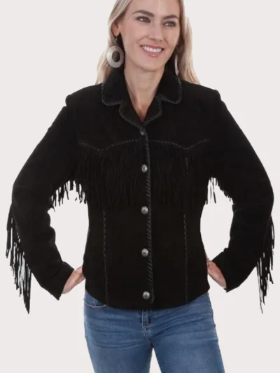 Scully Women's Suede Fringe Leather Jacket