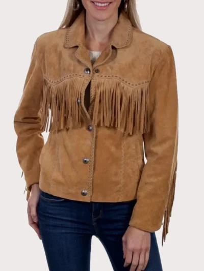 Scully Women's Suede Fringe Leather Jacket