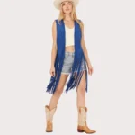 Women's Fornia Faux Suede Fringe Vest