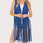 Women's Fornia Faux Suede Fringe Vest