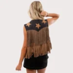 Women's Rodeo Star Suede Fringe Vest