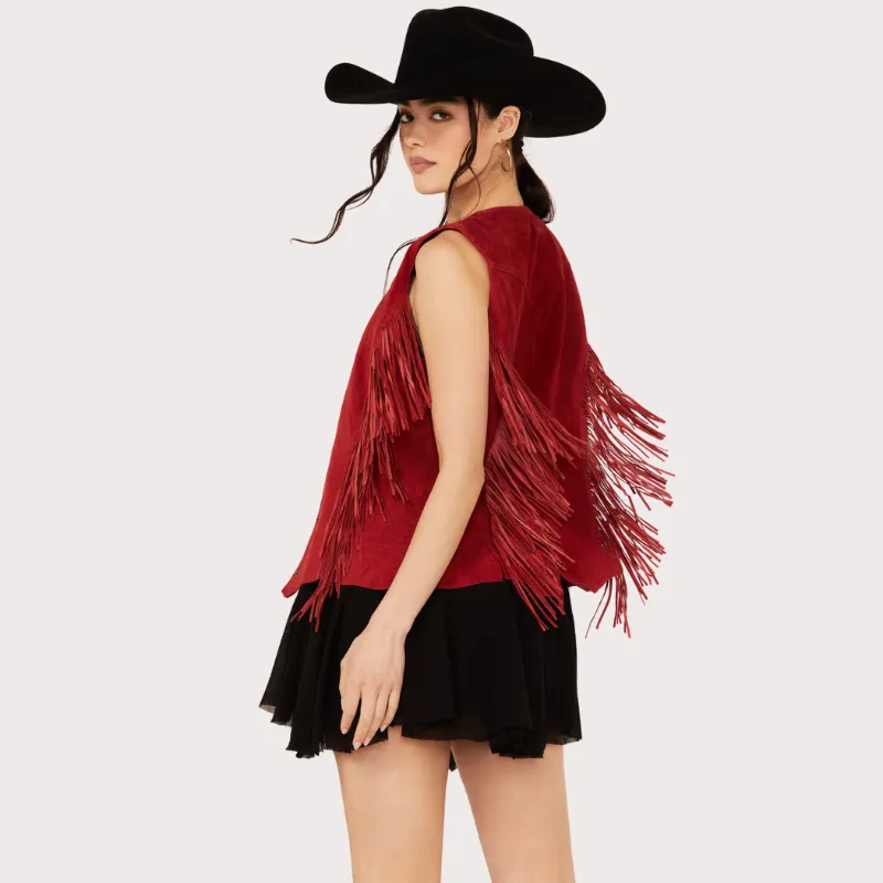 Women's Scully Fringe Suede Vest (4) Women's Scully Fringe Suede Vest