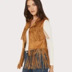 Wrangler X Lainey Wilson Women's Festival Fringe Faux Suede Vest