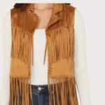 Wrangler X Lainey Wilson Women's Festival Fringe Faux Suede Vest
